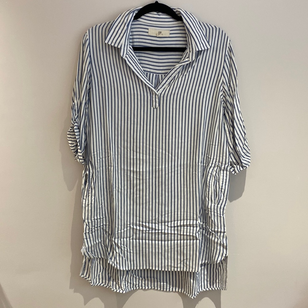 Thread & Supply Striped Shirt Dress